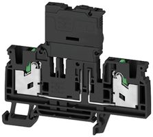 Borne de sécurité joignable WM SFS 4 2C 4mm² 30…70V snap-in DIN35 noir