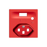 Frontset EDIZIOdue zu FI-Steckdose berry