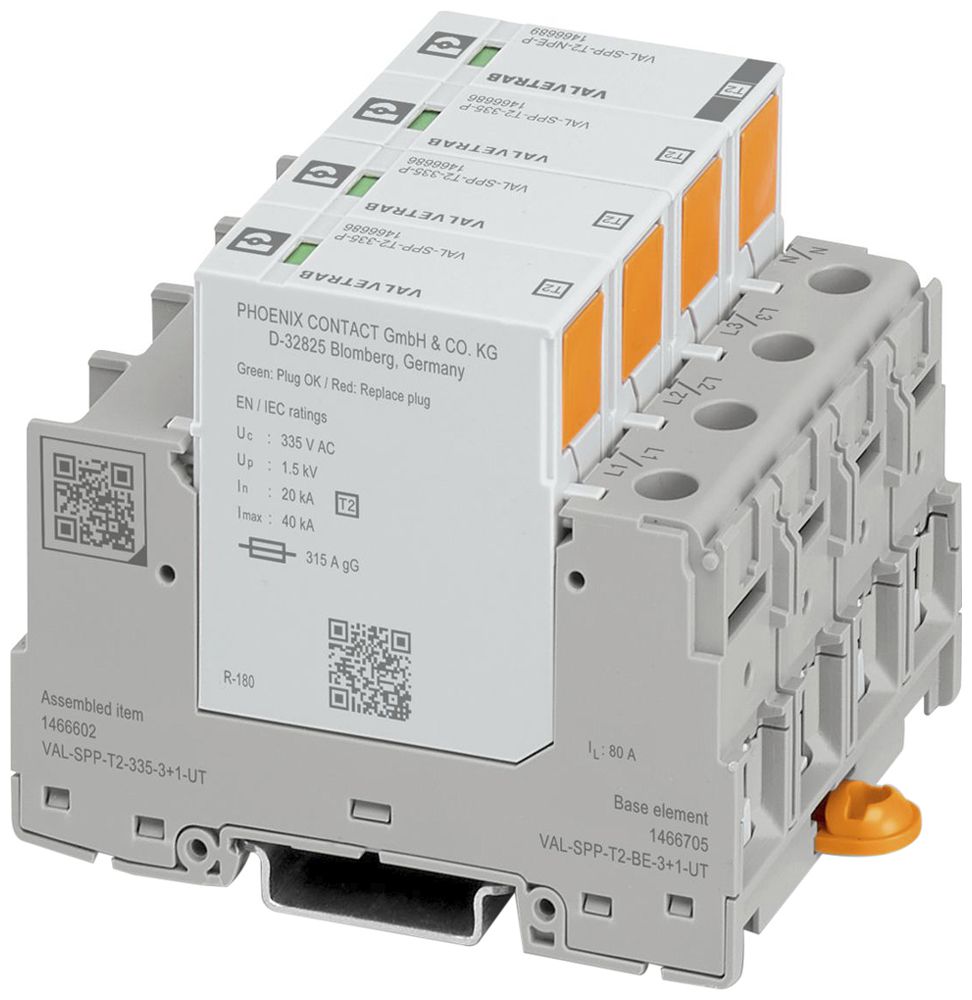 Parasurtension PX VAL-SPP-T2-335-3+1-UT TN-S 4L 240V 315A 80A 4UM