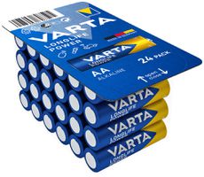 Pila alcalina VARTA Longlife Power AA pacchetto a 24 pezzi