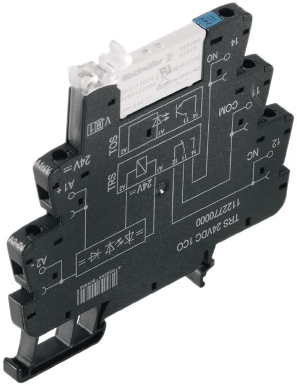 Interface relais TERMSERIES TRS 12VDC LED vert 1C 250VAC 6A connexion à vis