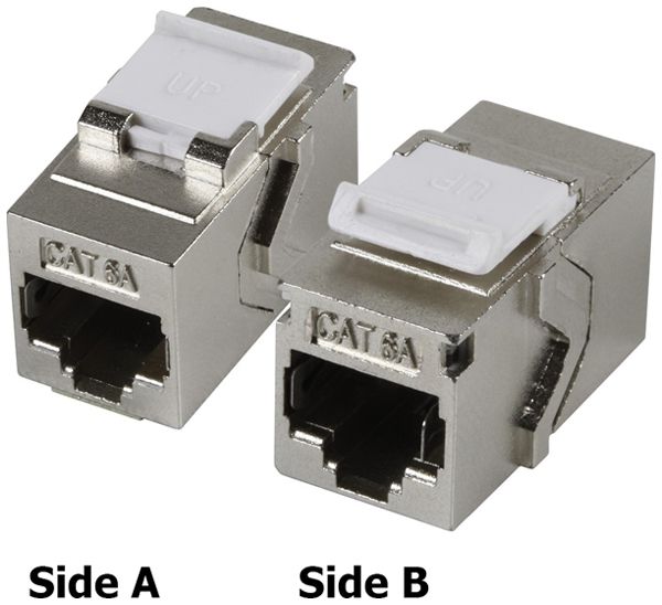 Module de couplage H-LINE I RJ45/RJ45 cat.6A/s Keystone, argent