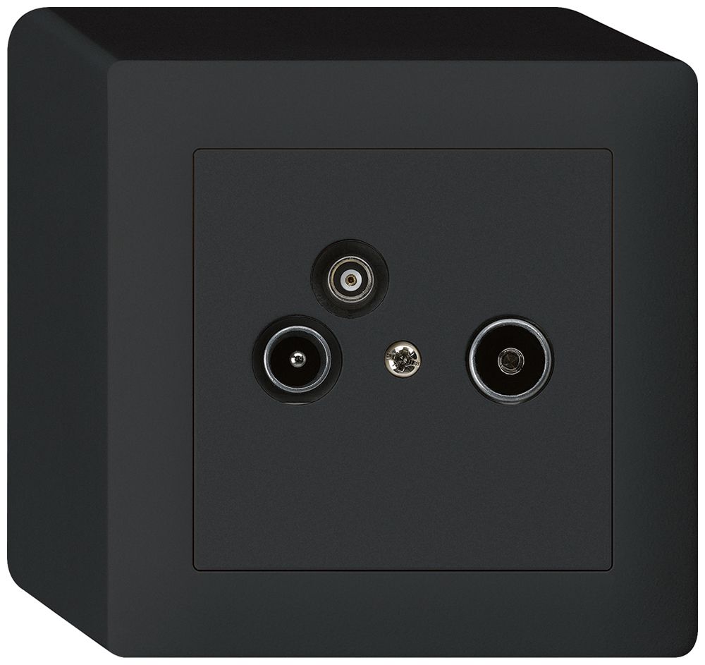 AP-Antennendose R/TV-Daten kallysto 19dB schwarz
