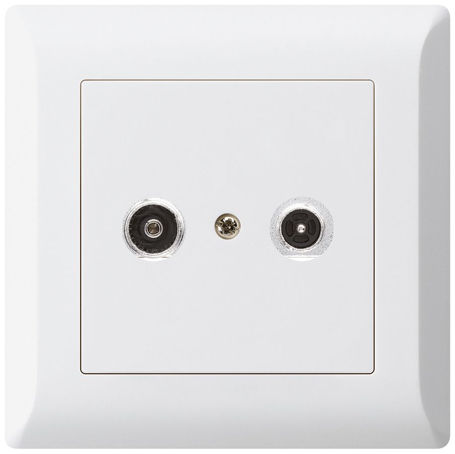 UP-Antennendose kallysto.line R/TV 10.5dB 2GHz weiss