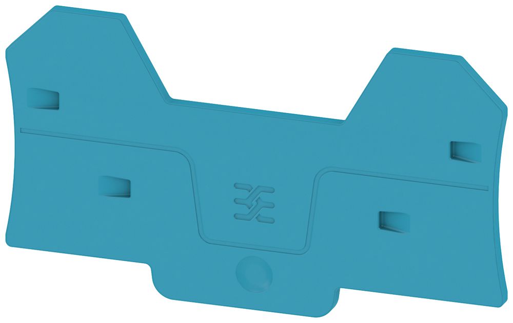 Plaque terminale Weidmüller ALEP 4C 4mm² 81.3×45.3×2.1mm bleu