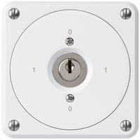 UP-Schlüsselschalter robusto ohne Klappdeckel 0/2P weiss für Kombination