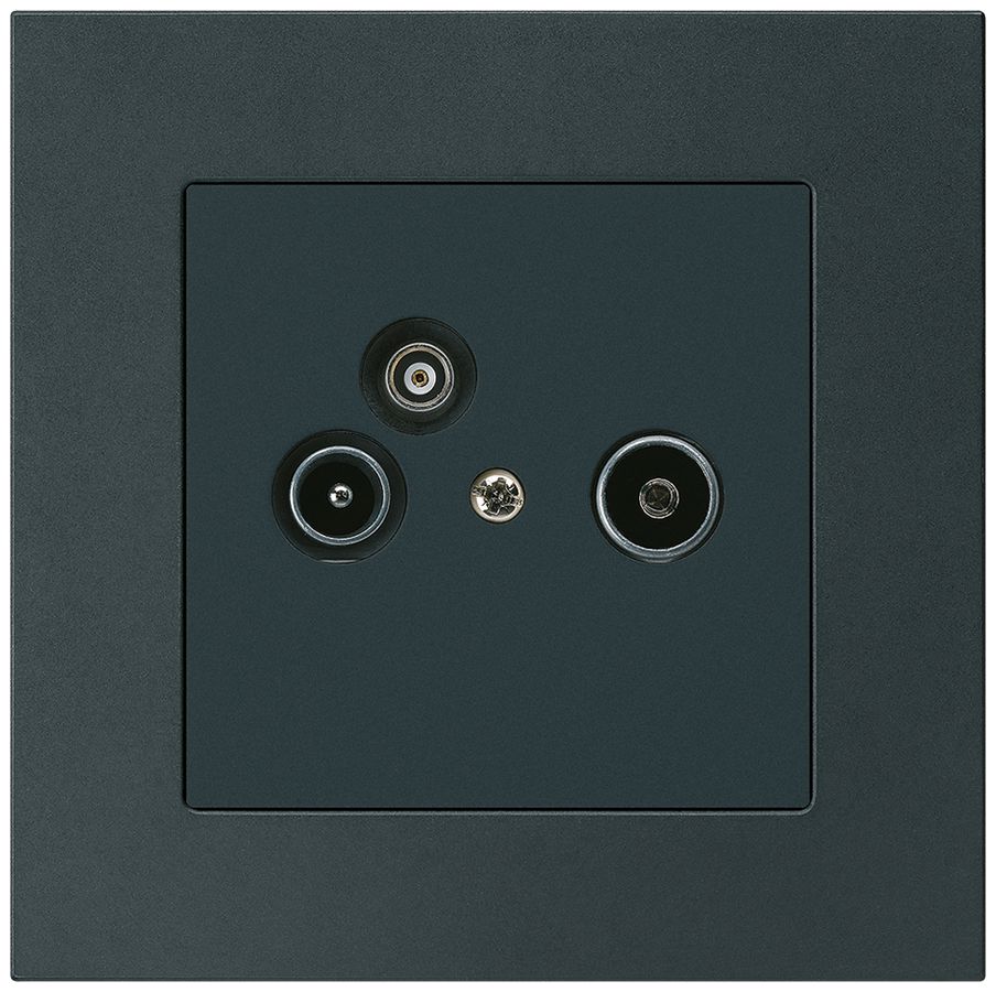 UP-Antennendose R/TV-Daten kallysto.pro 2GHz 4dB schwarz