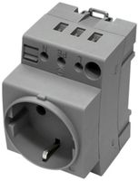 REG-Steckdose Rittal SZ 2506.120 SCHUKO 16A/250VAC grau 2Stk