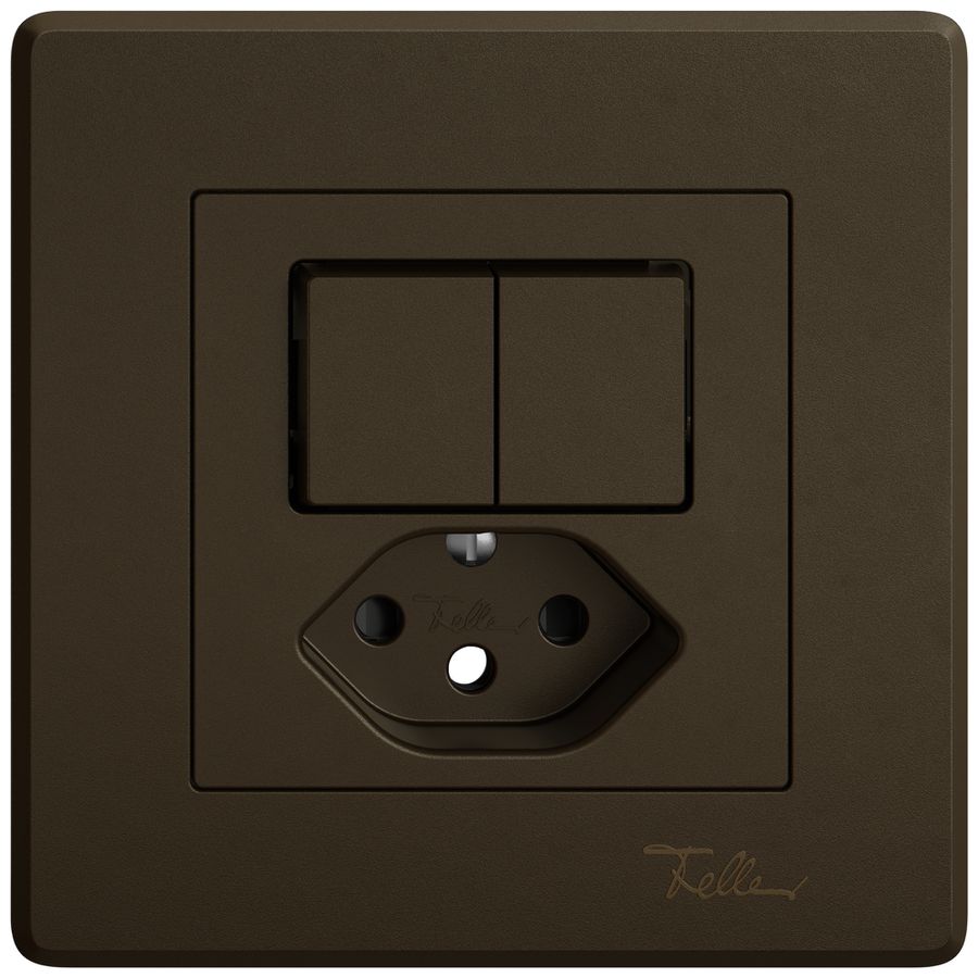 Kit di montaggio INC EDIZIO.liv SNAPFIX® per combi.T13 con 2 tasti shutter ma