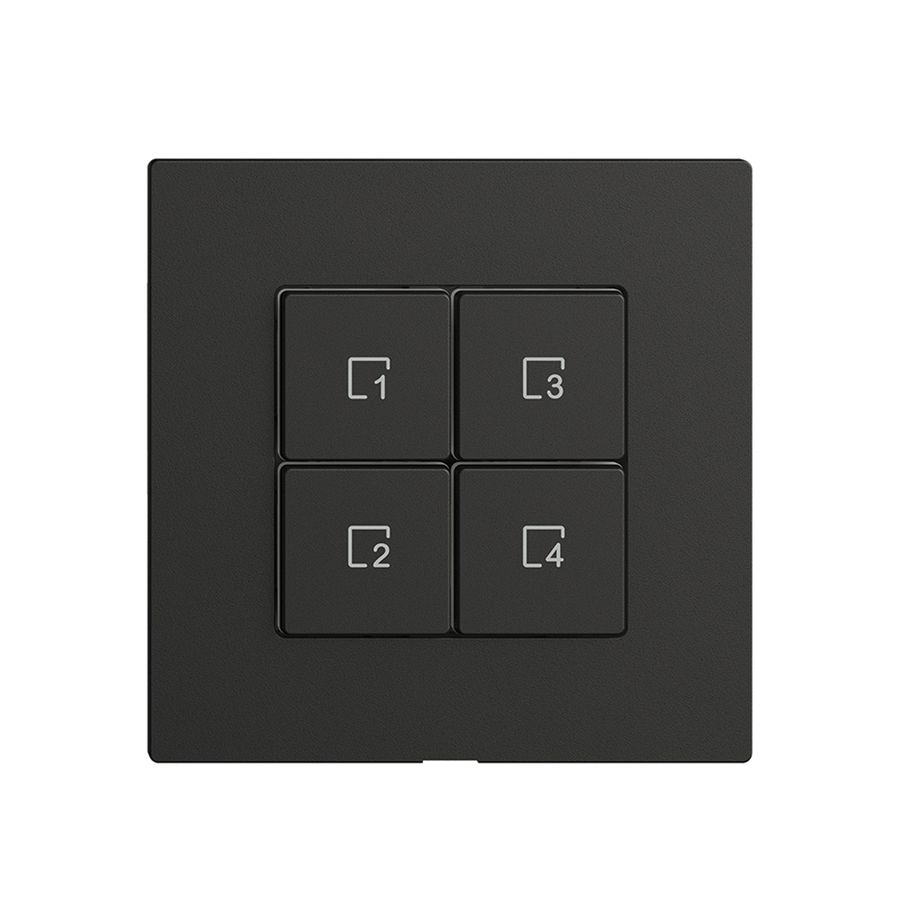 Poussoir scène 4 scènes/4T Edue Wiser noir