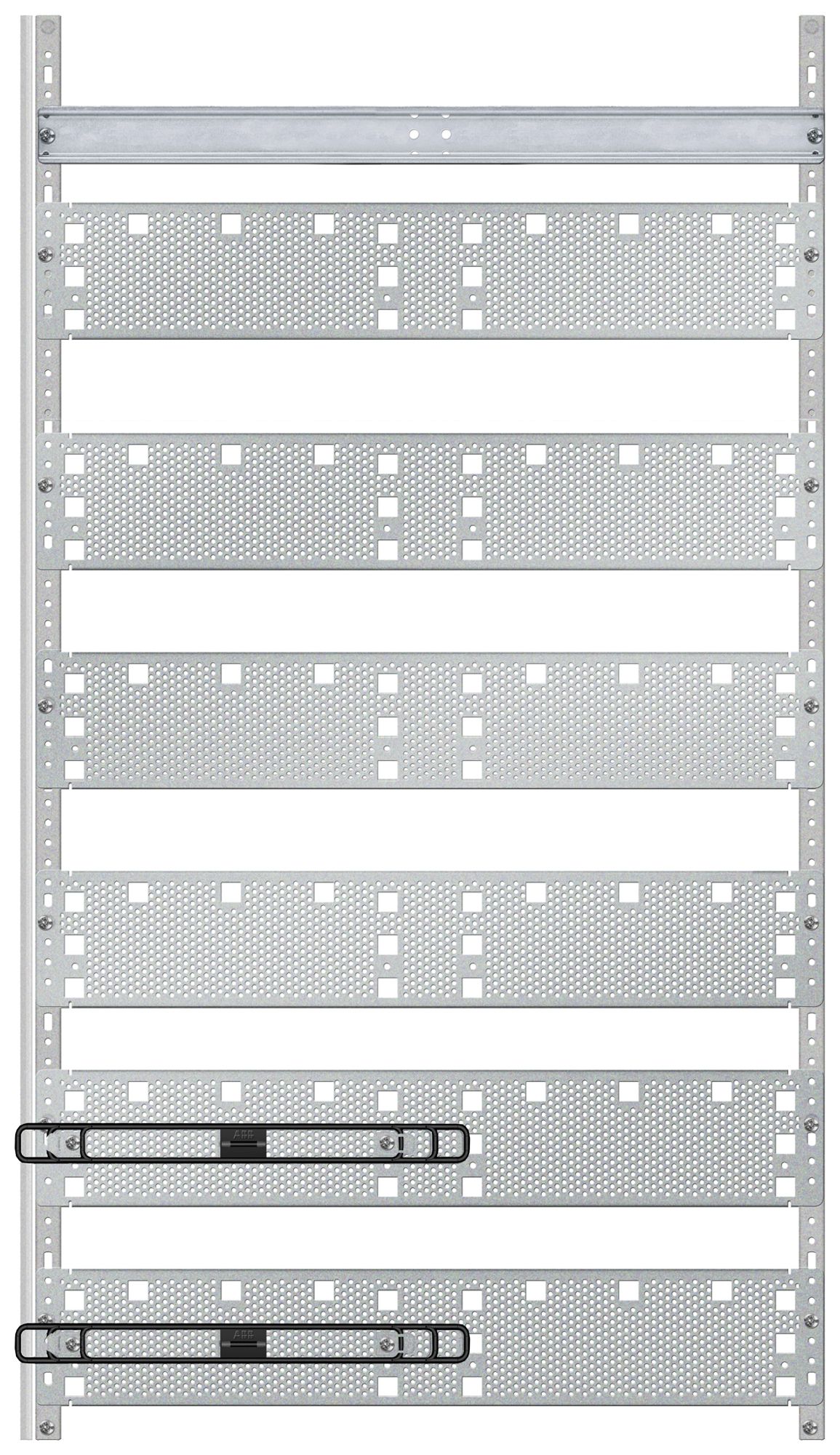 Panello Media ABB, p.distributore vuoto, 2 parti, 6 file altezza 2