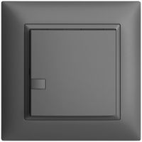 Pulsante univ. INC 1×1t mors. innest. EDIZIOdue grigio scuro, senza LED