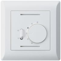 UP-Thermostat Hager kallysto.line, mit Schalter Heizen/Kühlen, weiss
