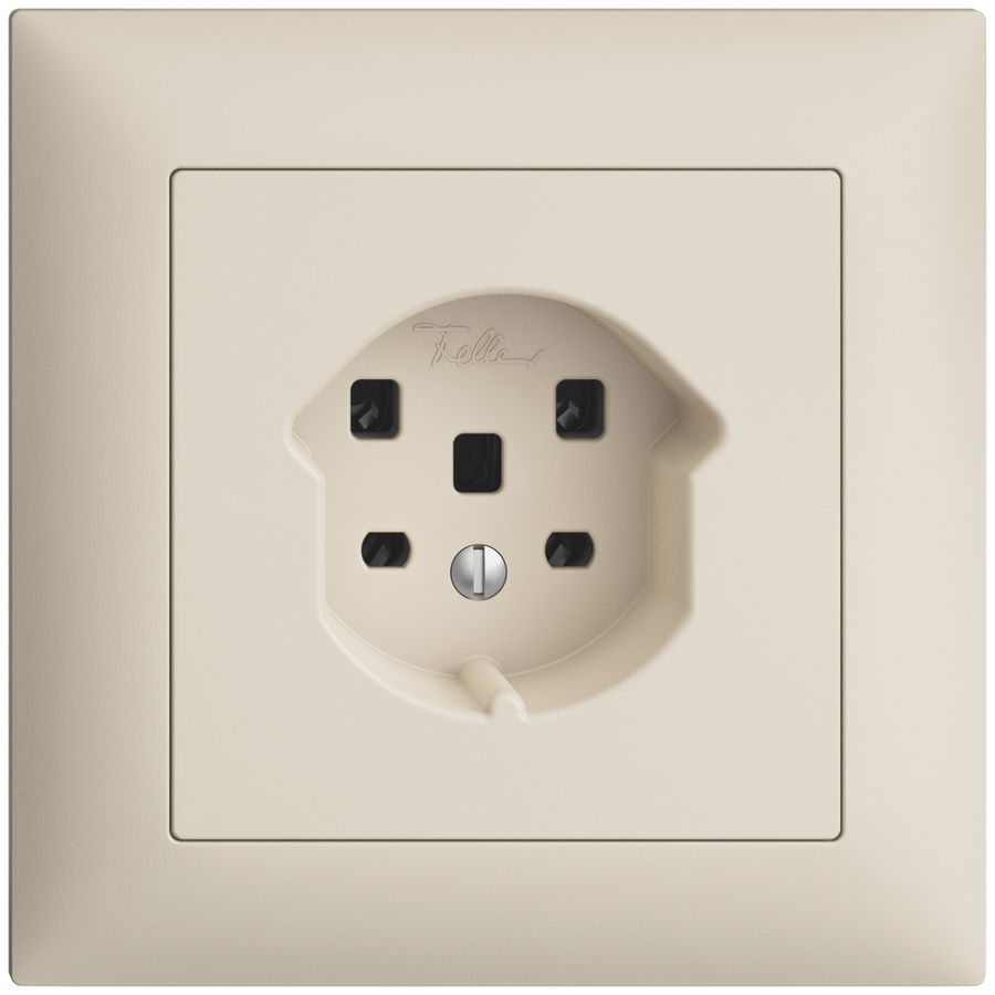 Prise ENC EDIZIOdue T25 16A crema, bornes à vis