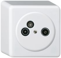 Prise d'antenne AP TV-R-Données basico 2GHz 4dB blanc