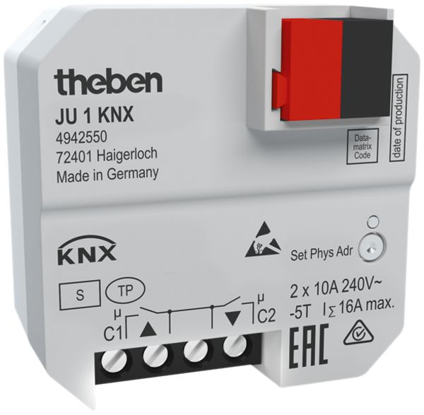 UP-Jalousieaktor Theben JU 1 KNX 1-Kanal