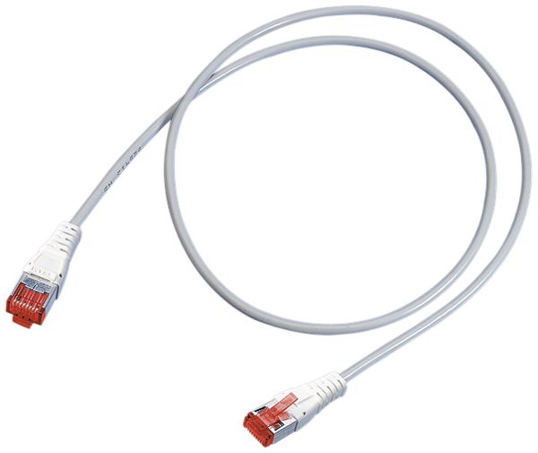 Patchkabel R&M Kat.6a, S-FTP 2×RJ45/s, halogenfrei 20m grau