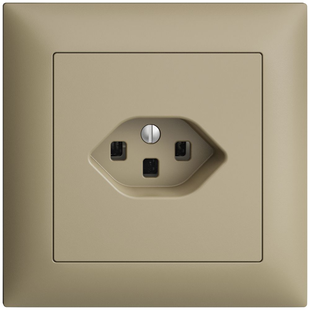 UP-Steckdose EDIZIOdue T23 16A sand, mit Steckklemmen