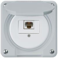UP-Anschlussdose robusto IP55 grau 1×RJ45/u für Kombination