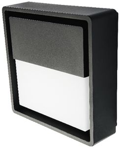 Applique LED SG Frame Square 6W 300lm 830 IP66 REG 240×240mm nero