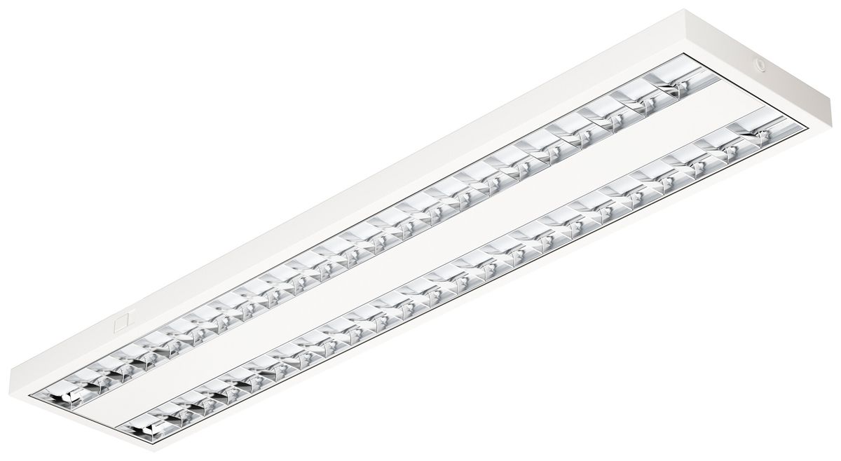 Plafoniera/applique LED DOTLUX GRIDlong 2×40…48W 4370lm 4000K 1495×295mm bianco