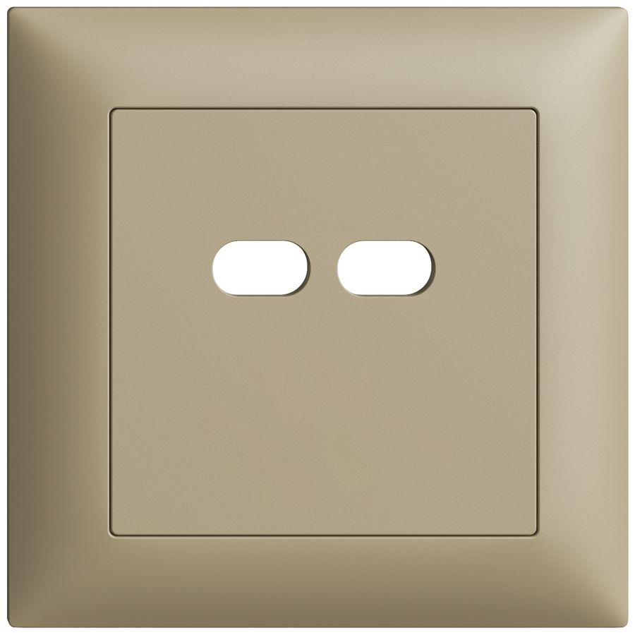 UP-Montageset Feller EDIZIOdue für Steckdose USB 18W 2×Typ C sand