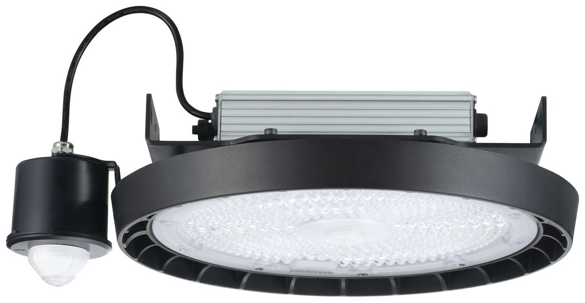 LED-Hallenstrahler Sylvania Granit 80W 13000lm 840 IP54 85° DIM PIR Ø298