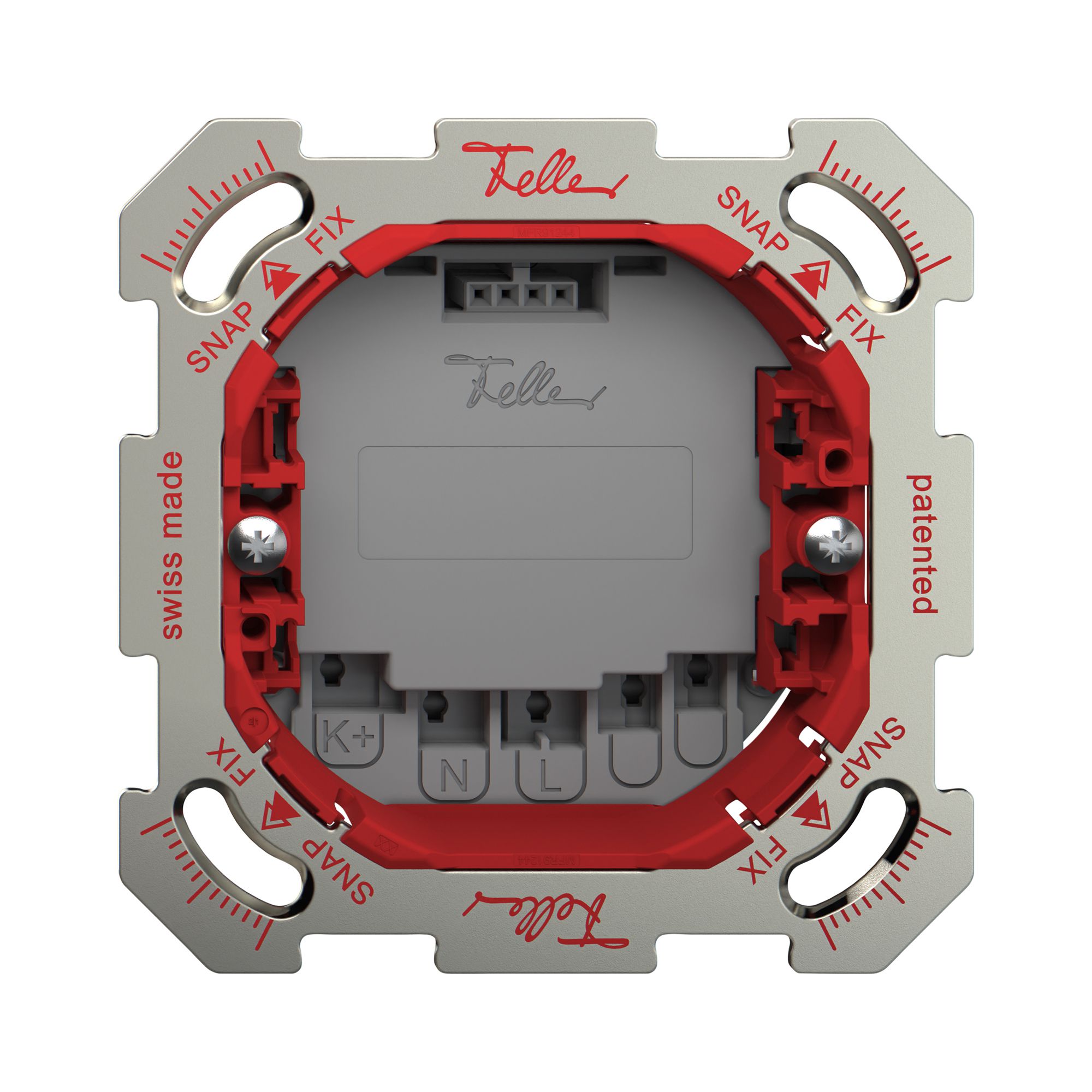 Elément fonctionnel interrupt.2C Wiser SNAPFIX® 2 cont.de comm.plaque fixation
