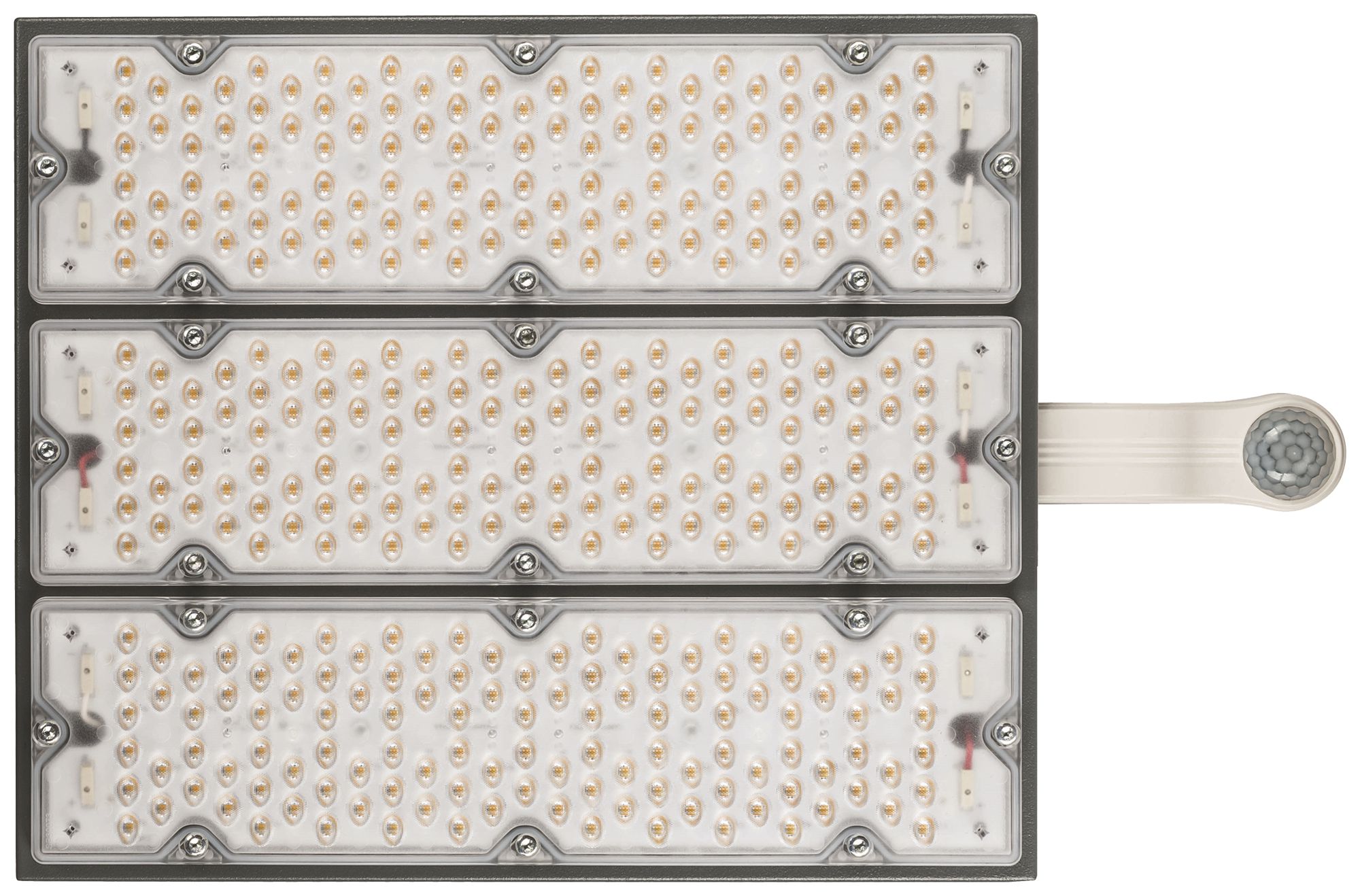 LED-Hallenstrahler Sylvania KubiXx AISLE PIR 83W 14400lm 840 IP65 DALI 440×280