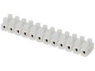 Barrette de bornes Adels-Contact 12P 0.5…2.5mm² 24A 450V entraxe 10mm blanc