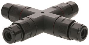 Raccord de câble MH dérivation X 3×0.5…2.5mm² Ø6.5…11mm Ø30×147×147mm IP68 noir
