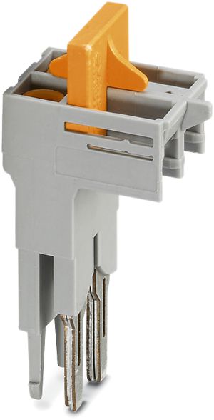 Pont commutateur 2L pour borne transducteur sépar. gris/or