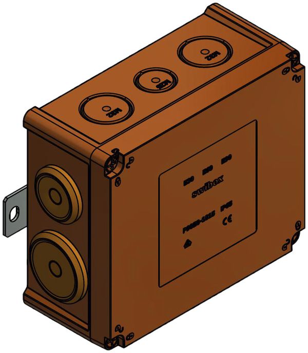 AP-Abzweigdose Swibox P90E0 E30-E90 IP65 175×150×80mm 5×6/3×6mm² or