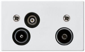 EB-Antennendose R-TV-Daten HA FLF 2GHz 11dB weiss