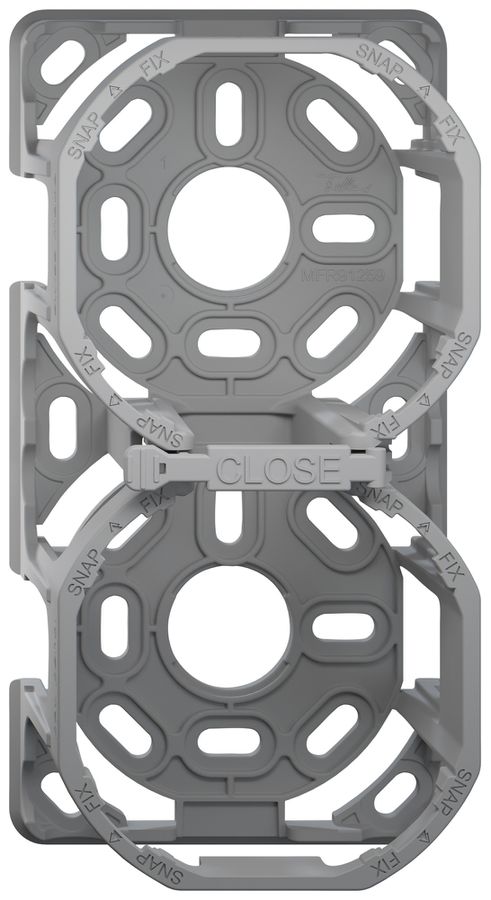 Plaque de base Feller SNAPFIX® pour 2 appareils 140×74×54mm