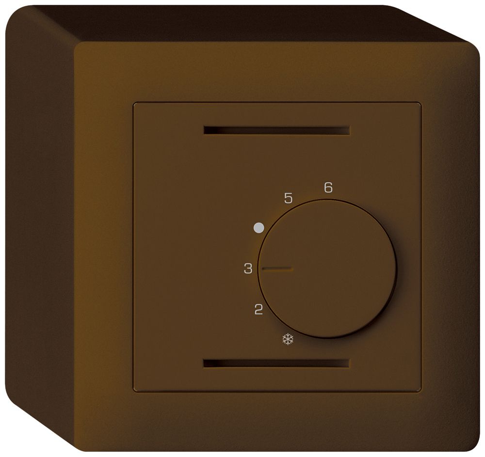 Thermostate d'ambiance AP kallysto brun sans interrupteur