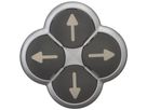 Drucktaster Eaton M22-D4-S-X7 schwarz 4 Pfeile Ø22.5mm flach