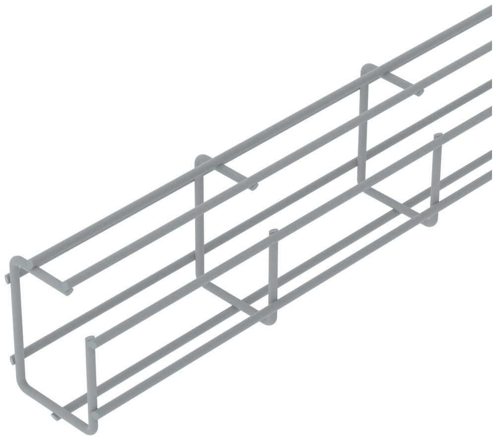 Caniveau à grille Bettermann G-GR 75×50×3000mm, ac. NG-10, s.halogène, grc