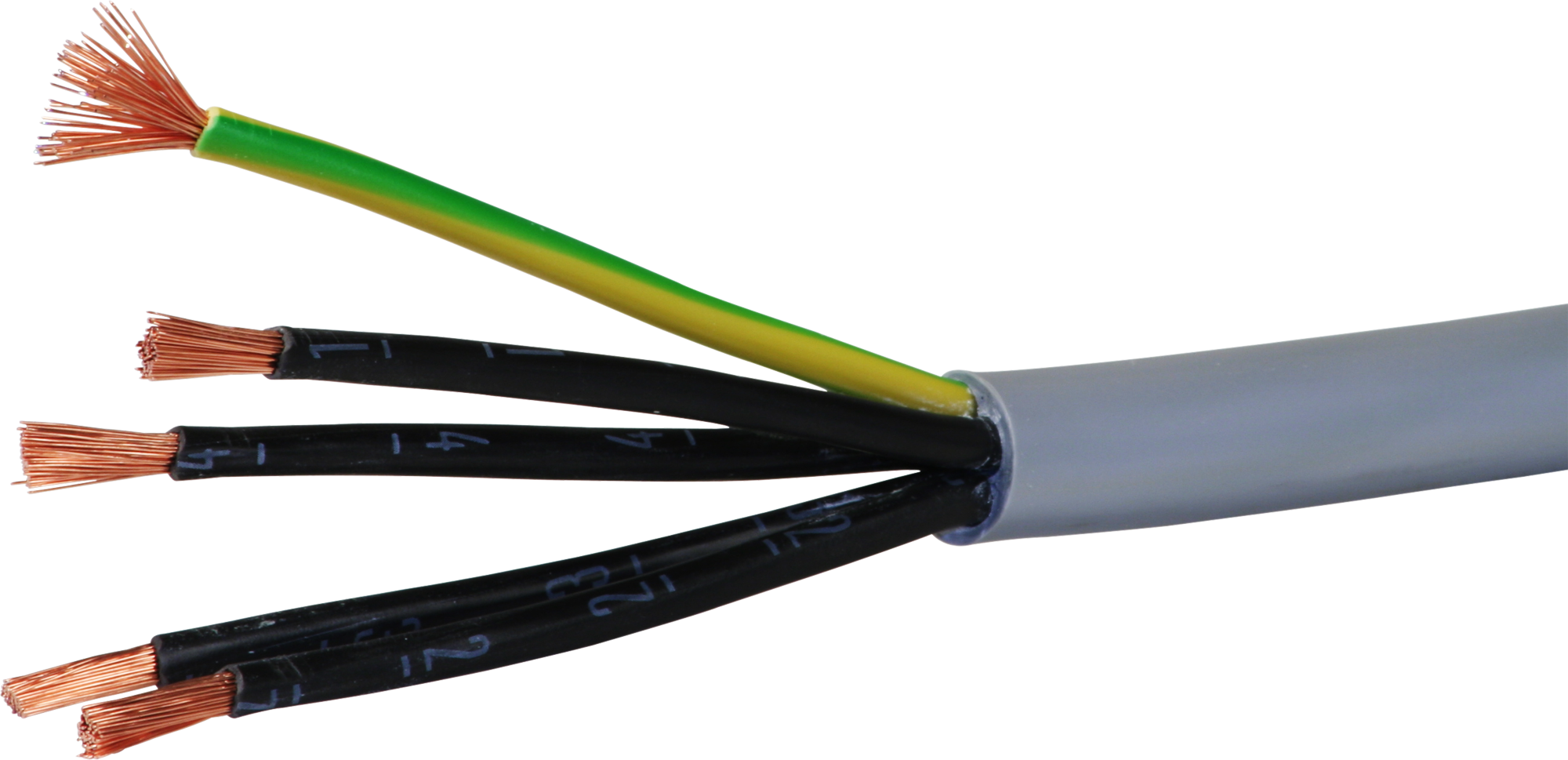 Steuerkabel LiYY 5×6mm² nummeriert grau