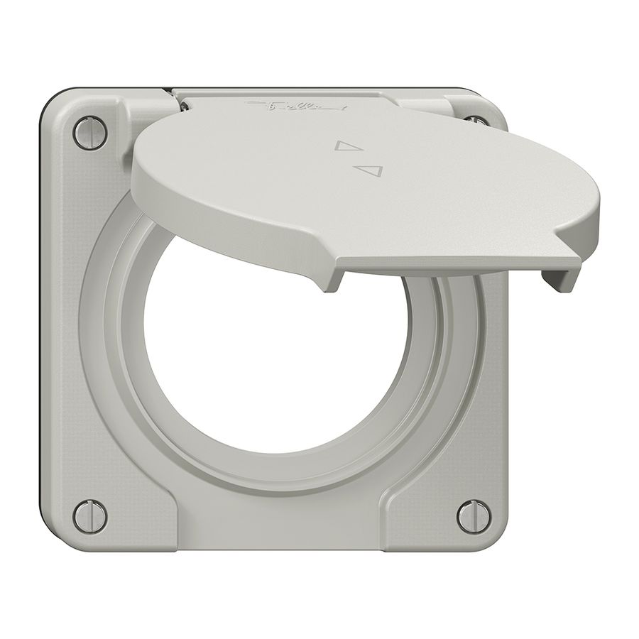 Coperchio c.coperchio ribalt.NEVO Ø53mm p.interruttore tappa.2t grc (guarn.ne)