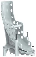 Rohrstütze AGRO halogenfrei grau mit Nägeln