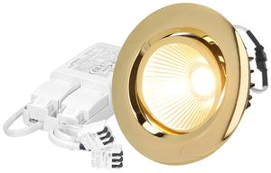 Spot LED INS MH AXO 10.5W 830lm 2700K IP44 MB REG DALI Ø100mm oro