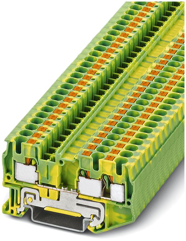 Borne de jonction Push-In TWIN 0.2…6mm² vert/jaune