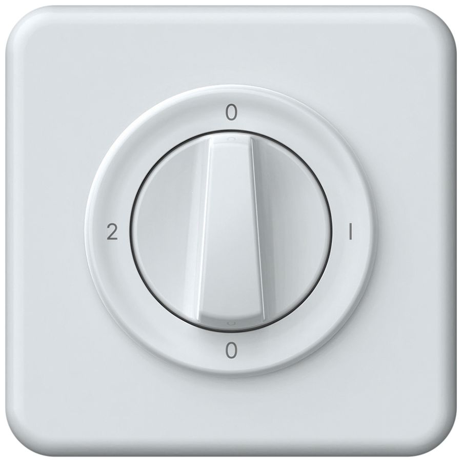 UP-Drehschalter origin Umschalter 2/1L 16A 250V 0-1-0-2 92×92mm weiss