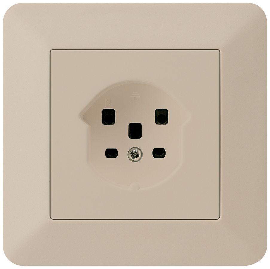 UP-Steckdose kallysto.trend T25 beige Schraubklemme