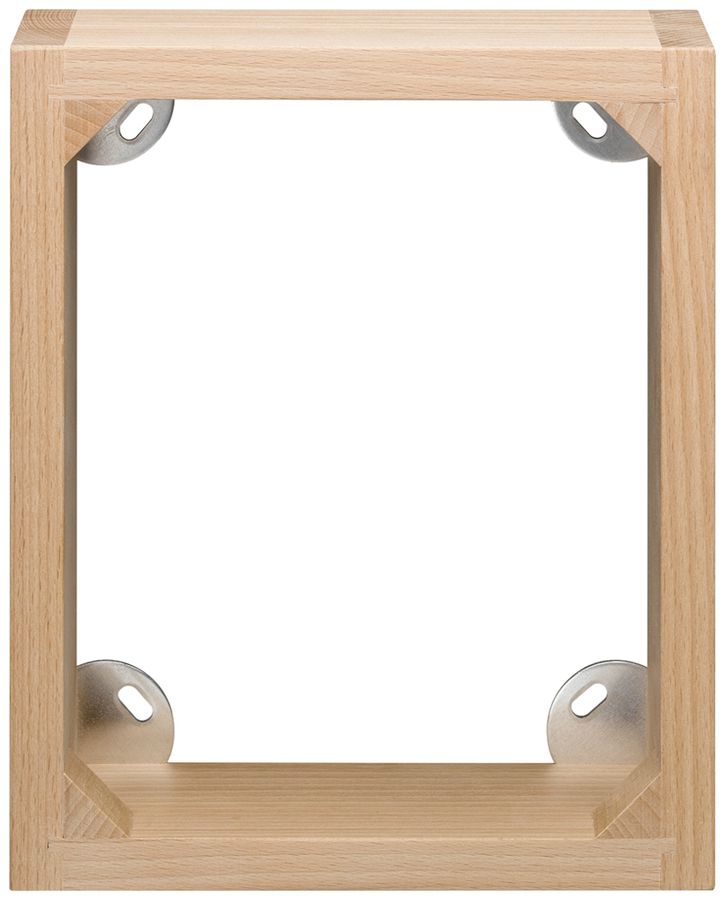 Cadre AP Hager FLF 3×4 bois laqué