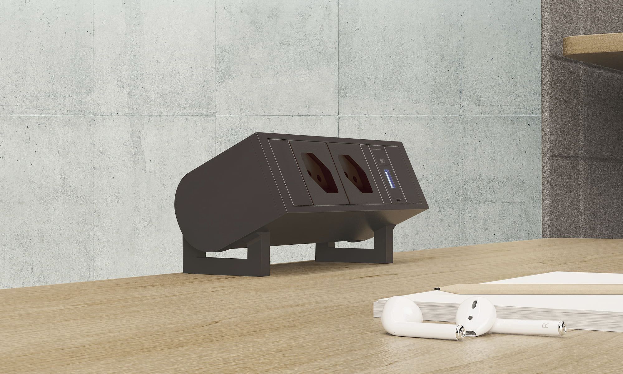 Prise multiple MH SUPRA 2×T13 1×USB-C 60W 0.3m noir