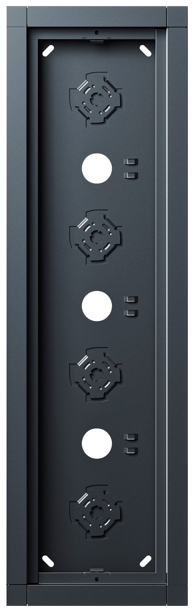 Boîtier AP Siedle 4× 132×432×36.5mm anthracite