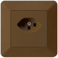 Prise ENC kallysto.trend T23 brun bornes à vis