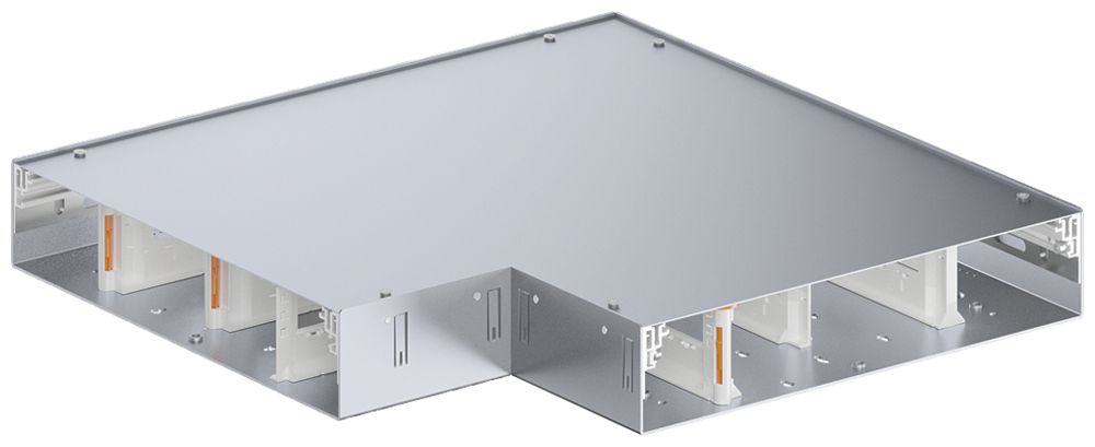 Angolo piatto tehalit BKG inferiore int./est. p.canale a pavimento 400×550×80mm